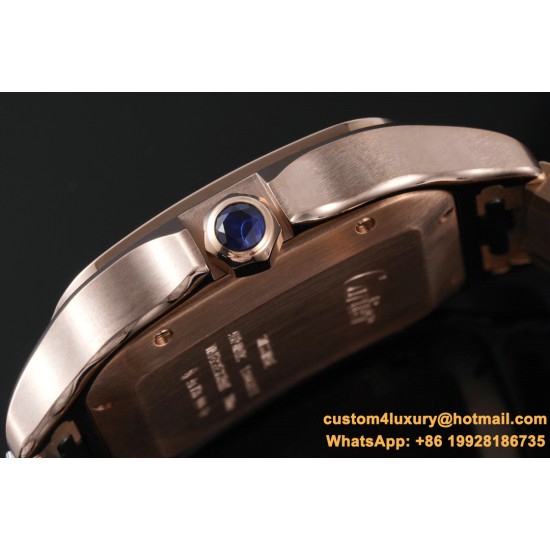 Cartier - Santos De Cartier 2018 Mens XL RG/RG Wht BVF MY9015