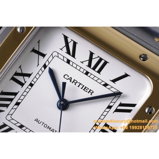 Cartier - Santos De Cartier 2018 Mens XL 40mm YG/SS Wht BVF MY9019