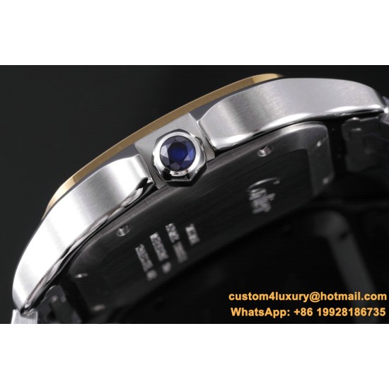 Cartier - Santos De Cartier 2018 Mens XL 40mm YG/SS Wht BVF MY9019