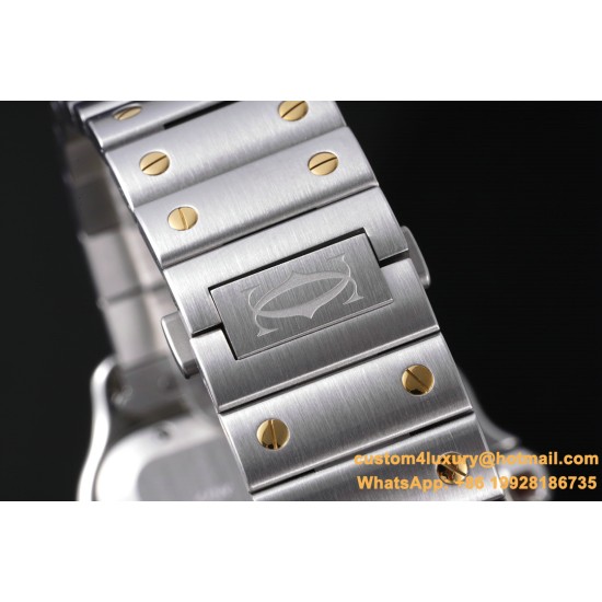 Cartier - Santos De Cartier 2018 Mens XL 40mm YG/SS Wht BVF MY9019