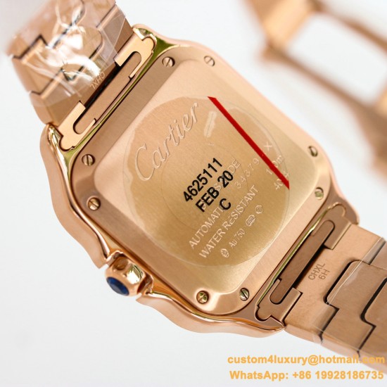 Santos De Cartier 35mm RG/RG White Dial GF MY9039