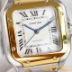 Santos De Cartier 35mm YG/SS White Dial GF MY9039