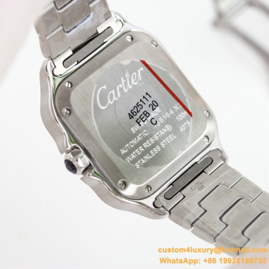 Santos De Cartier 35mm YG/SS White Dial GF MY9039