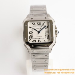 Cartier - Santos De Cartier 2018 Midsize 35mm SS/SS White GF Ult MY9015