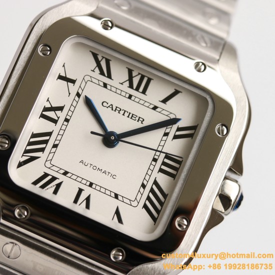 Cartier - Santos De Cartier 2018 Midsize 35mm SS/SS White GF Ult MY9015