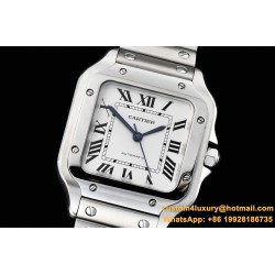 Cartier - Santos De Cartier 2018 Midsize 35mm SS/SS White GF Ult MY9015