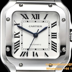 Cartier - Santos De Cartier 2018 Midsize 35mm SS/SS White GF Ult MY9015