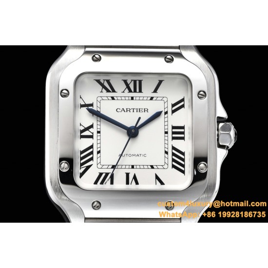 Cartier - Santos De Cartier 2018 Midsize 35mm SS/SS White GF Ult MY9015