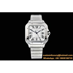 Cartier - Santos De Cartier 2018 Mens XL SS/SS Wht GF Ult MY9015