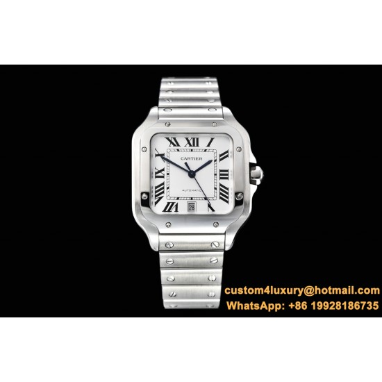 Cartier - Santos De Cartier 2018 Mens XL SS/SS Wht GF Ult MY9015