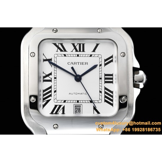 Cartier - Santos De Cartier 2018 Mens XL SS/SS Wht GF Ult MY9015