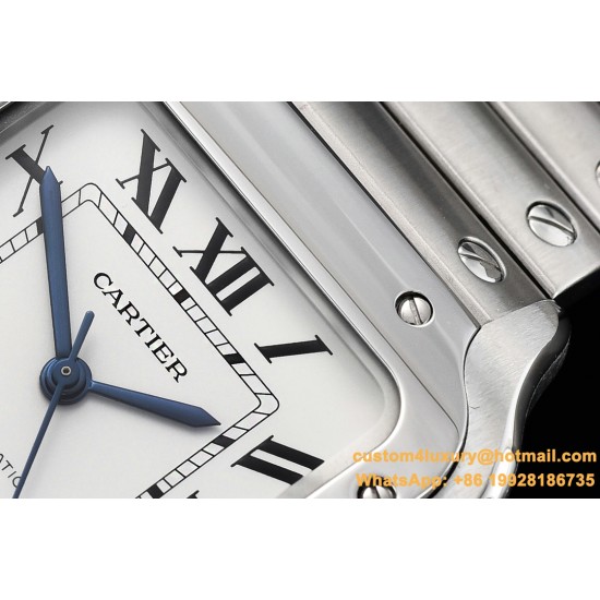 Cartier - Santos De Cartier 2018 Mens XL SS/SS Wht GF Ult MY9015