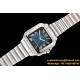 Cartier - Santos De Cartier 2018 Mens XL SS/SS Blue GF MY9015