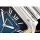 Cartier - Santos De Cartier 2018 Mens XL SS/SS Blue GF MY9015