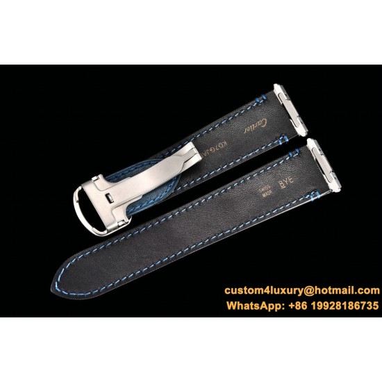 Cartier - Santos De Cartier 2018 Mens XL SS/SS Blue GF MY9015