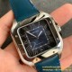 Santos De Cartier Mens XL 40MM SS/LE Blue/Rmn GF MY9019