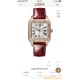 Santos Dumont Red Dia RG/LE Silver Dial AF Quartz