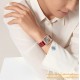 Santos Dumont Red Dia RG/LE Silver Dial AF Quartz