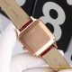 Santos Dumont Red Dia RG/LE Silver Dial AF Quartz