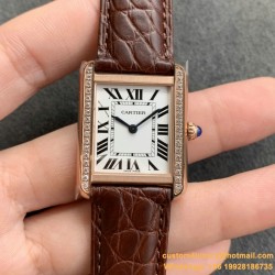 Tank Louis 24mm Dia RG/LE Silver Dial K11F Quartz