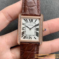 Tank Louis 27mm Dia RG/LE Silver Dial K11F Quartz