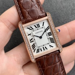 Tank Louis 27mm Dia RG/LE Silver Dial K11F Quartz
