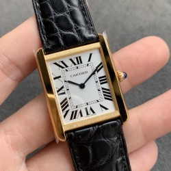 Tank Must 27mm YG/LE Silver Dial K11F Quartz