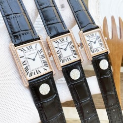 Tank Must Dia Black 22/25/31mm SS/LE Rose Gold Dial K11F Quartz
