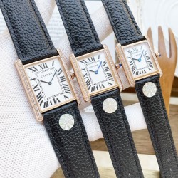 Tank Must Dia Black 22/25/31mm SS/LE Rose Gold Dial K11F Quartz