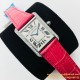 Cartier - Tank Louis 22mm/25.5mm Red Dia SS/LE White Dial VSF Quartz