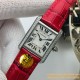 Cartier - Tank Louis 22mm Red Dia SS/LE White Dial VSF Quartz