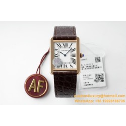 Cartier - Tank Solo 27.4mm RG/LE White Dial AF Quartz
