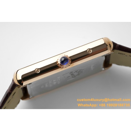 Cartier - Tank Solo 27.4mm RG/LE White Dial AF Quartz