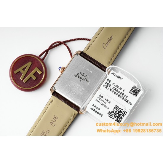 Cartier - Tank Solo 27.4mm RG/LE White Dial AF Quartz