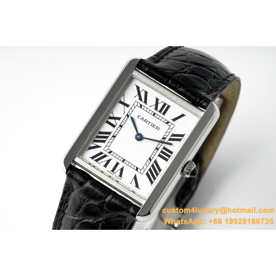 Cartier - Tank Solo 24.4mm O SS/LE White Dial AF Quartz