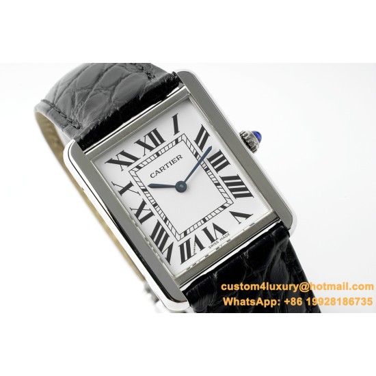 Cartier - Tank Solo 24.4mm O SS/LE White Dial AF Quartz