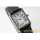 Cartier - Tank Solo 24.4mm White Dial on Lychee Grain Leather AF Quartz