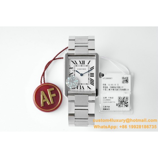 Cartier - Tank Solo 27.4mm SS/SS White Dial AF Quartz