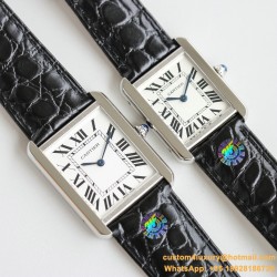 Tank Must Black 24mm/27mm SS/LE White Dial 3WF Quartz
