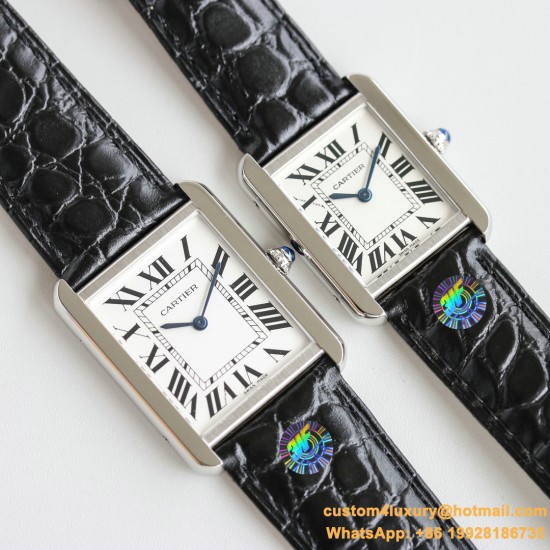 Tank Must Black 24mm/27mm SS/LE White Dial 3WF Quartz