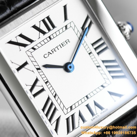 Tank Must Black 24mm/27mm SS/LE White Dial 3WF Quartz