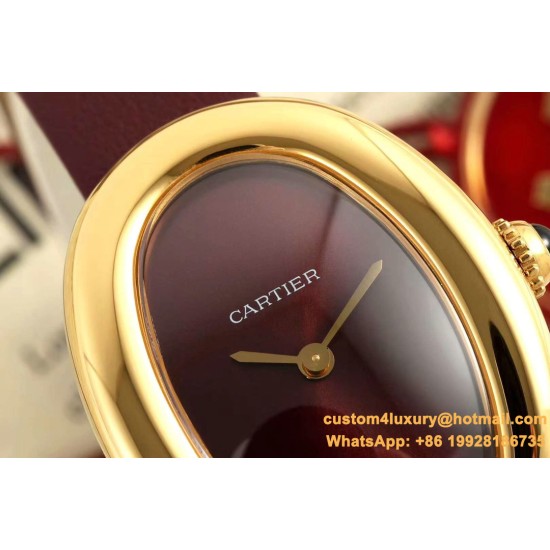 Baignoire Ladies 31mm YG/LE Red Dial AF Quartz