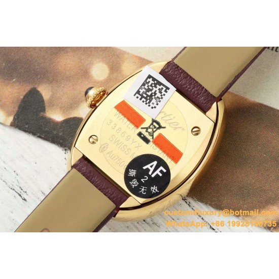 Baignoire Ladies 31mm YG/LE Red Dial AF Quartz