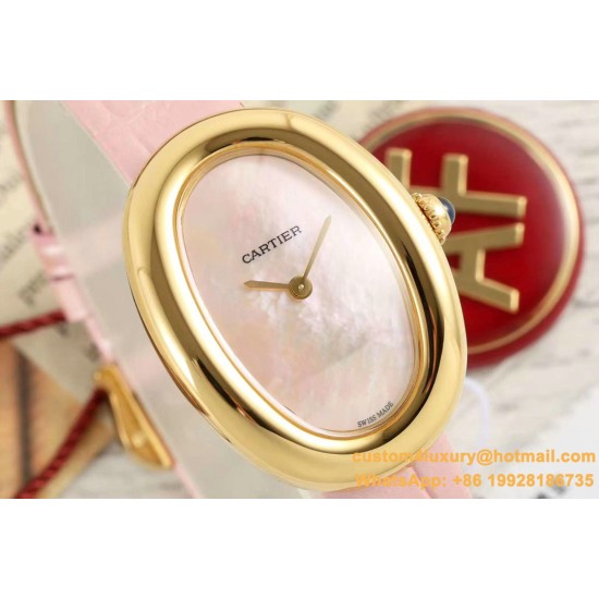 Baignoire Ladies 31mm YG/LE Pink Mop Dial AF Quartz