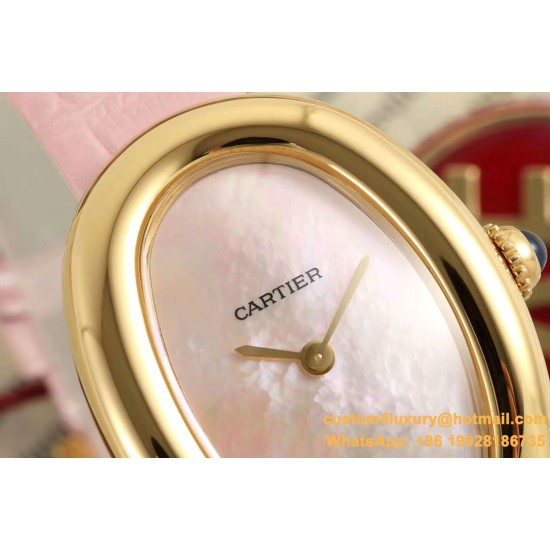 Baignoire Ladies 31mm YG/LE Pink Mop Dial AF Quartz
