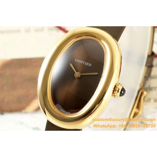 Baignoire Ladies 31mm YG/LE Brown Dial AF Quartz