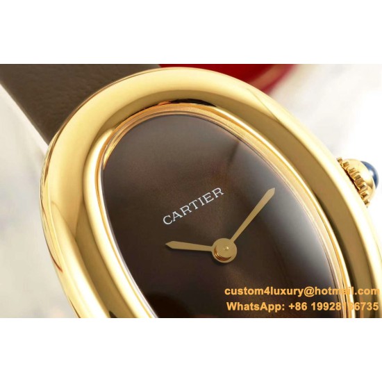 Baignoire Ladies 31mm YG/LE Brown Dial AF Quartz