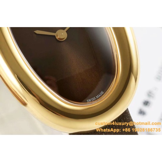 Baignoire Ladies 31mm YG/LE Brown Dial AF Quartz