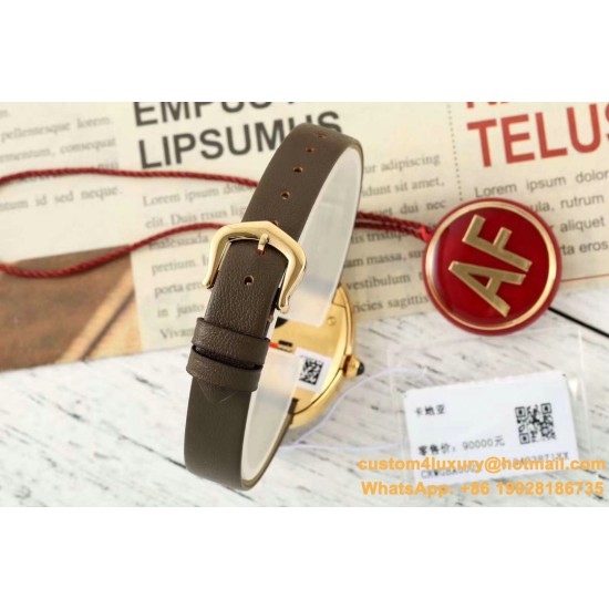 Baignoire Ladies 31mm YG/LE Brown Dial AF Quartz
