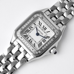 Panthere Secrete De Ladies 22mm Dia SS/SS White BVF Swiss Qtz